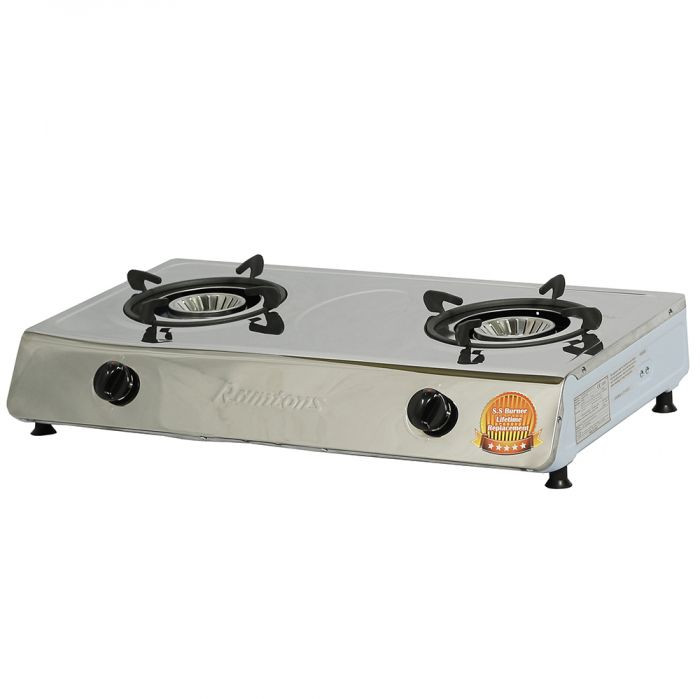 RAMTONS GAS COOKER 2 BURNER STAINLESS STEEL- RG/544