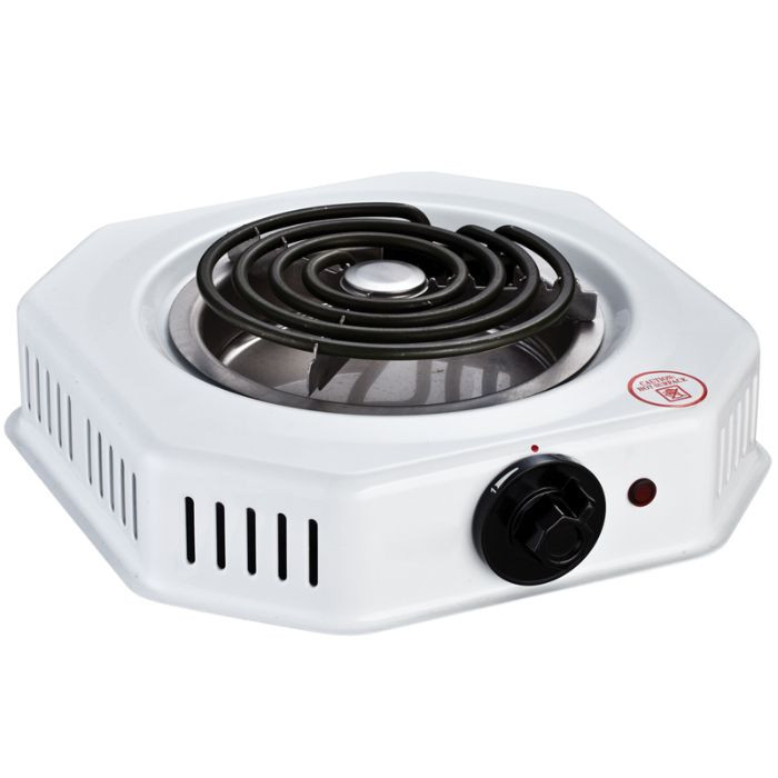 RAMTONS SPIRAL PLATE COOKER 1 BURNER WHITE- RM/250