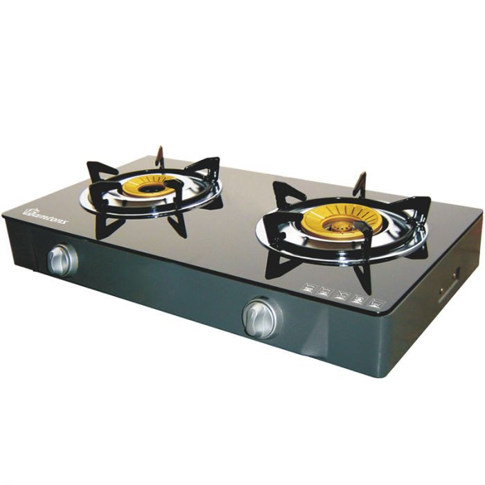 RAMTONS GAS COOKER 2 BURNER CERAMIC TOP- RG/529