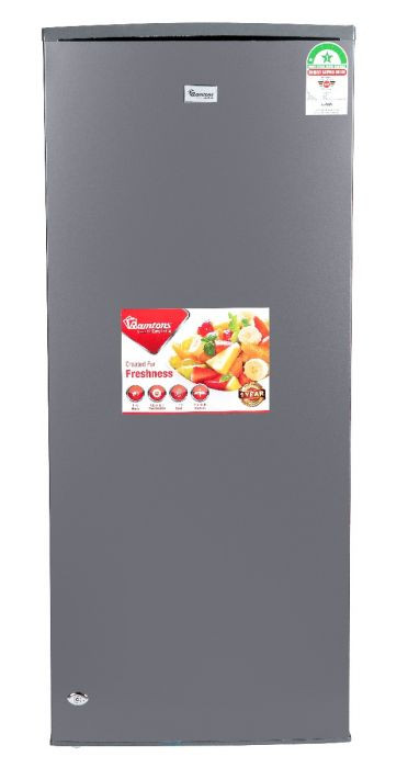 Ramtons 190 LITRES SINGLE DOOR DIRECT COOL FRIDGE, SILVER- RF/140