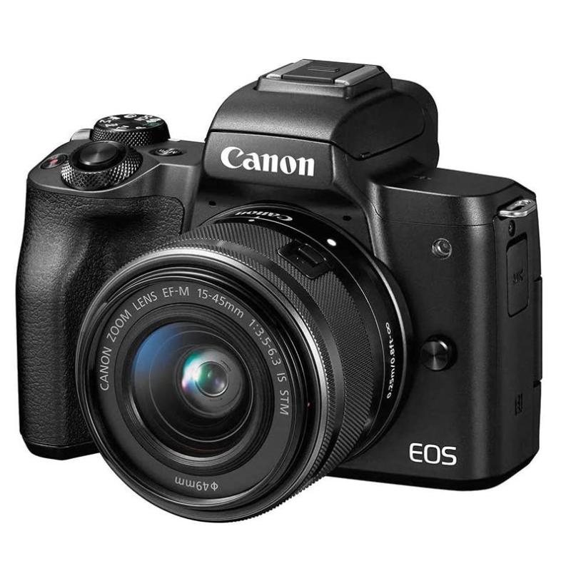 Canon EOS M50 Mirrorless Vlogging Camera Kit with EF-M 15-45mm Lens (Black)