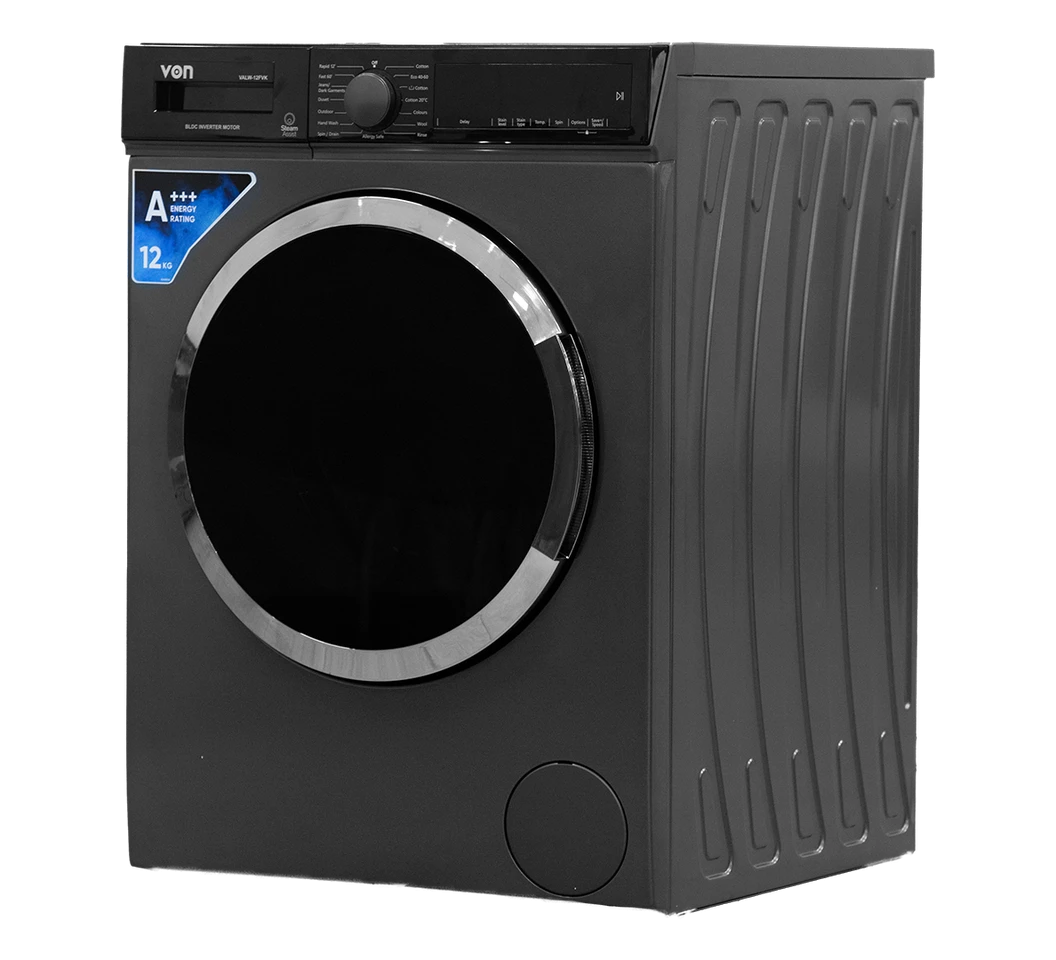 Von VALW-12FVK Front Load Washing Machine - 12KG